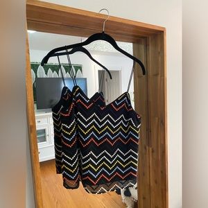 WAYF Colorful Spaghetti Strap Tank Top Size S - Good Condition